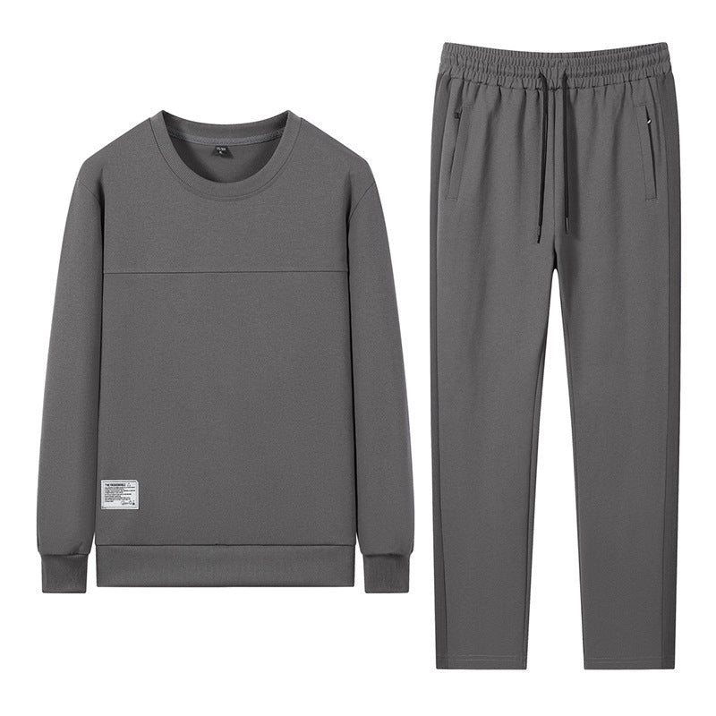 Herren Freizeit Trainingsanzug mit Reißverschluss Bomber, Rundhals Sweatshirt und elastischen Jogginghosen – Marzano