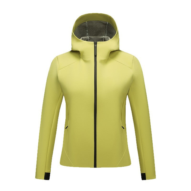 Damen Taillierte Softshelljacke mit Kapuze und Fleecefutter Echoarchiv