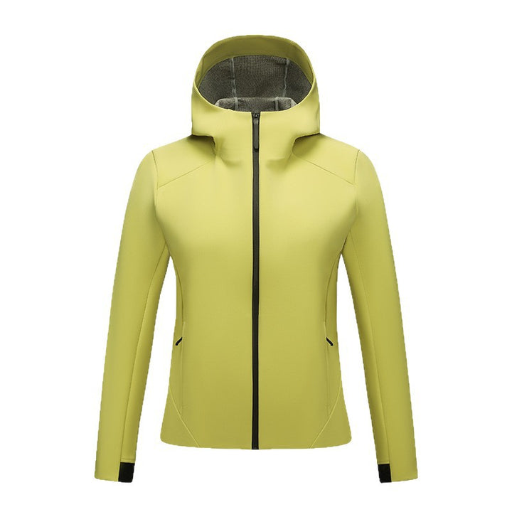 Damen Taillierte Softshelljacke mit Kapuze und Fleecefutter Echoarchiv