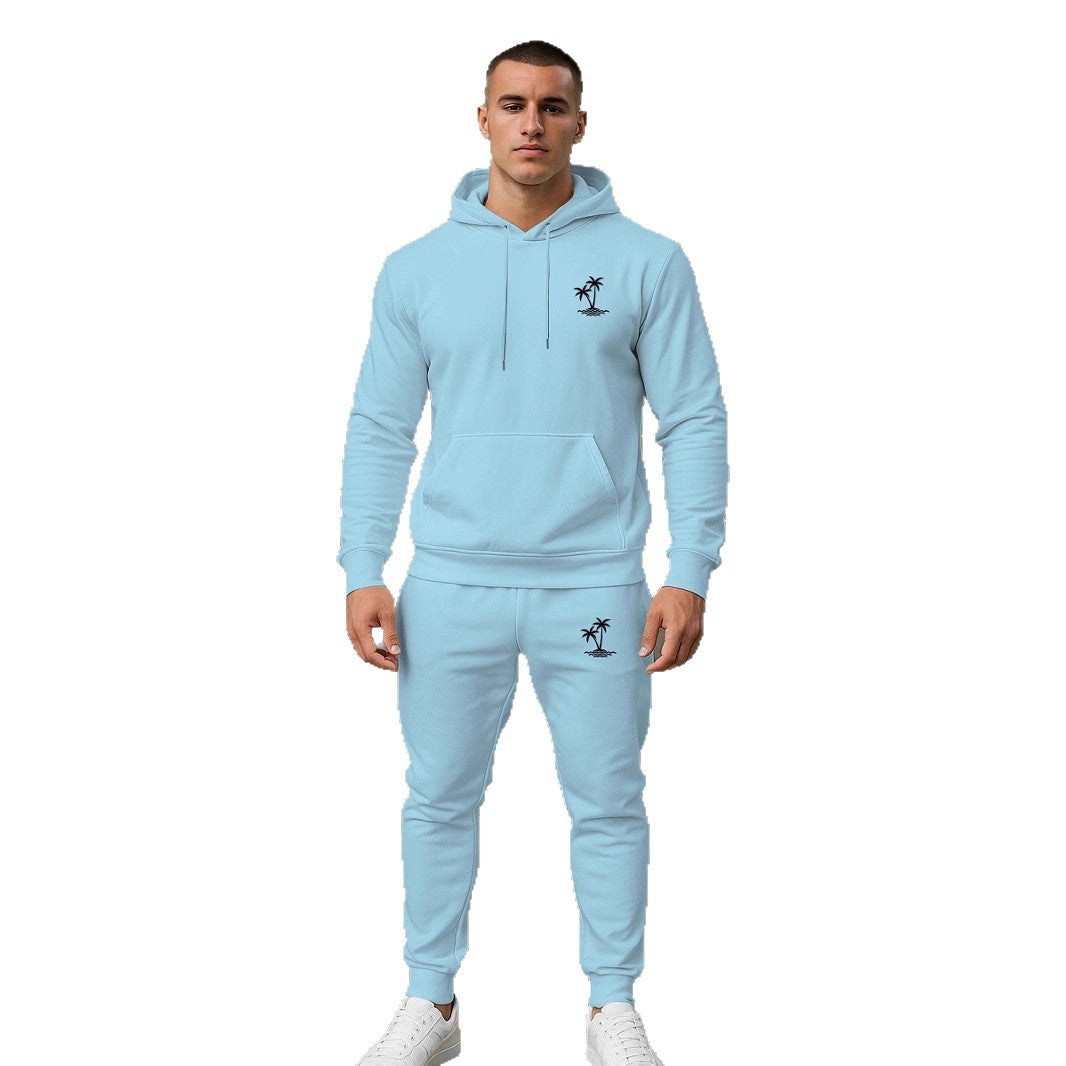 Herren lässiger Hoodie und Jogginghose Set Echoarchiv