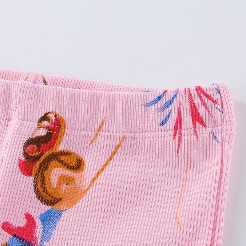 Mädchen Leggings mit buntem Ballerina-Design Echo Archiv