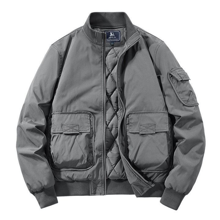 Herren Modische Bomberjacke mit zahlreichen Taschen Echo Archiv