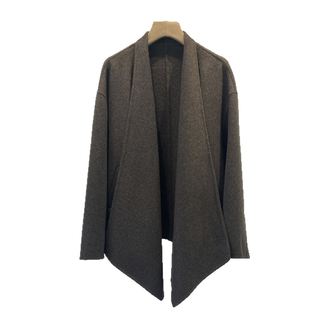 Damen Gemütlicher Offener Strickcardigan Echoarchiv