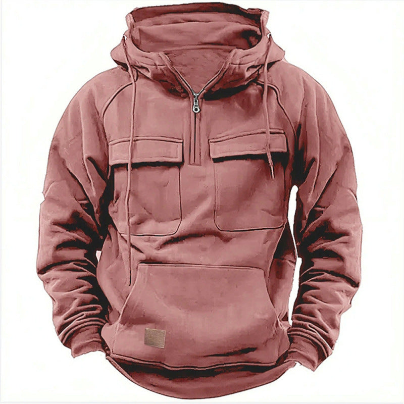 Herren Funktionaler Kapuzenpullover mit praktischen Taschen Echoarchiv