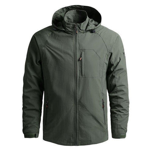 Herren nan leichte wasserabweisende Softshelljacke mit Kapuze und Brusttasche Echo Archiv