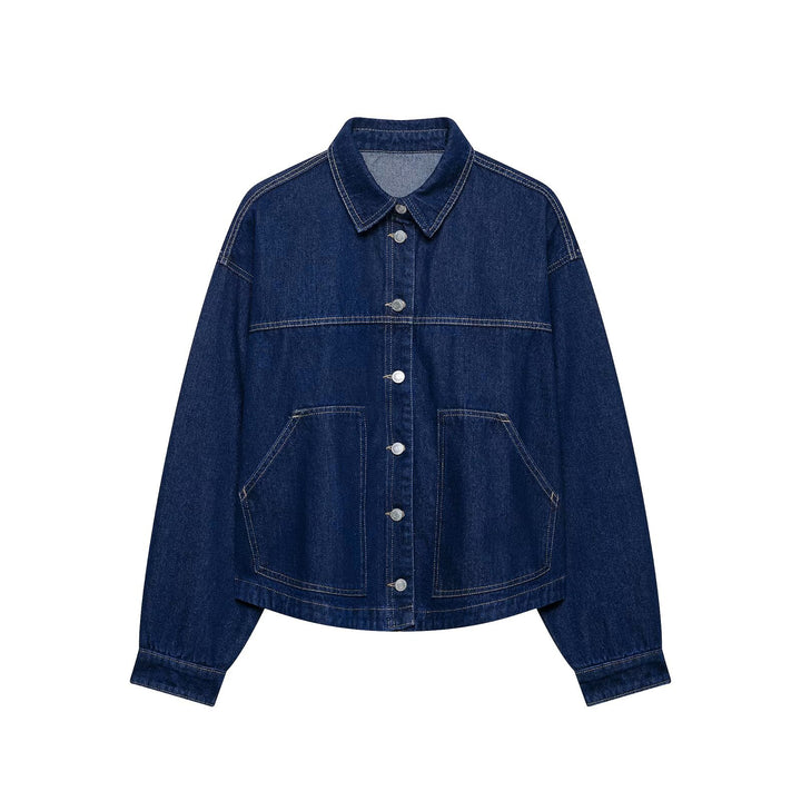 Damen Oversize-Workerjacke aus Baumwoll-Twill Echo Archiv