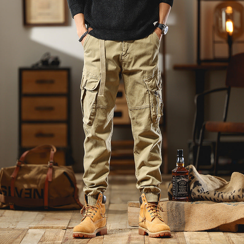 Herren Cargo-Joggerhose mit Multifunktions-Taschen und elastischem Saum Echo Archiv