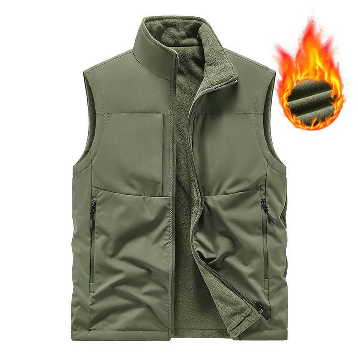 Herren Leichte technische Outdoor‑Weste mit Stehkragen, Netzfutter und Reißverschlusstaschen Echo Archiv