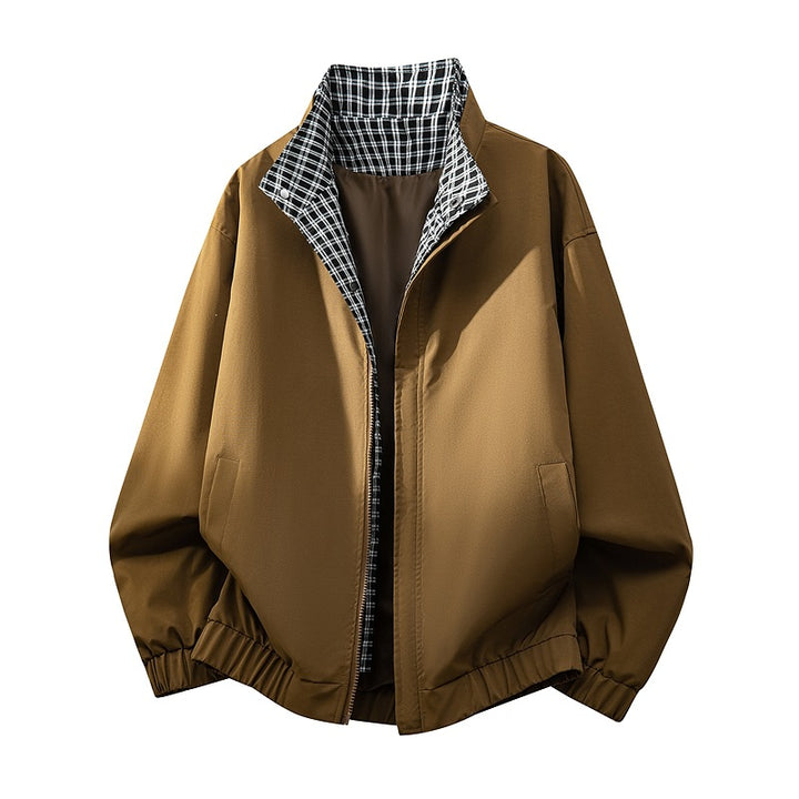 Herren Bequeme Übergangsjacke mit kariertem Innenfutter Echo Archiv