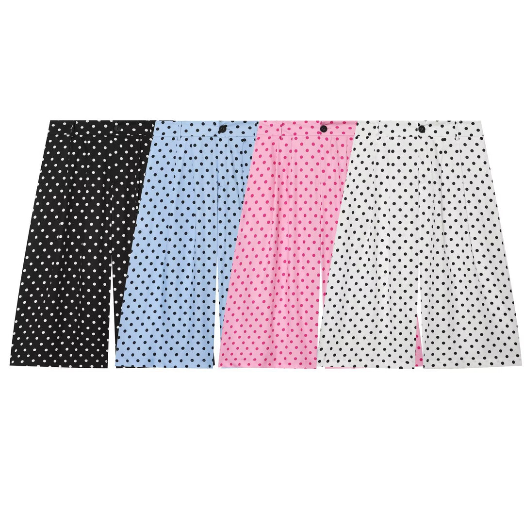 Damen Weite Culotte-Hose mit hohem Bund und soften Kellerfalten Echo Archiv