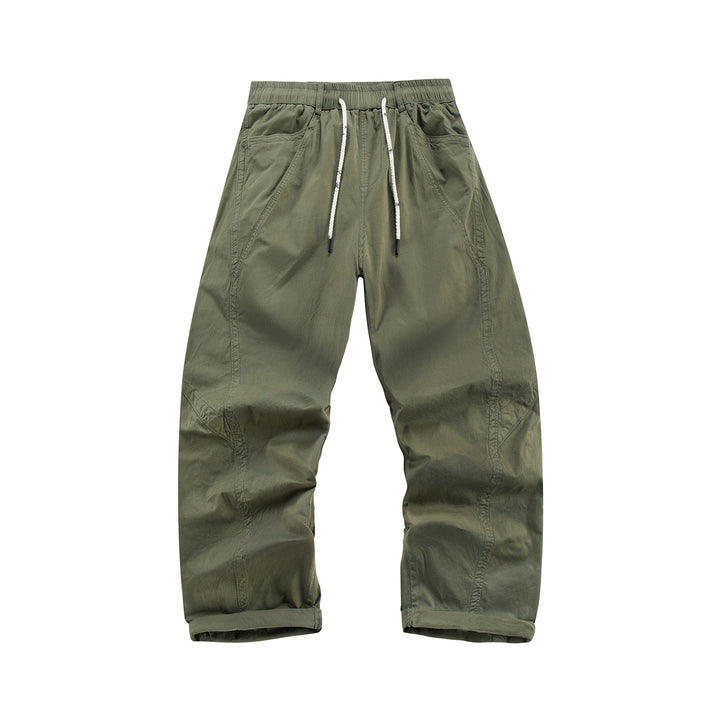 Herren Leichte Relaxed-Fit Bundhose mit Tunnelzug, schrägen Eingrifftaschen und Paneelnähten Echo Archiv