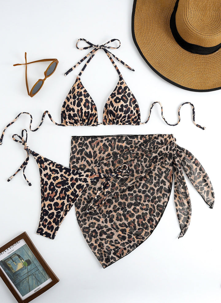 Damen Triangel-Bikini mit floralem Muster und zartem Cover-Up Echo Archiv