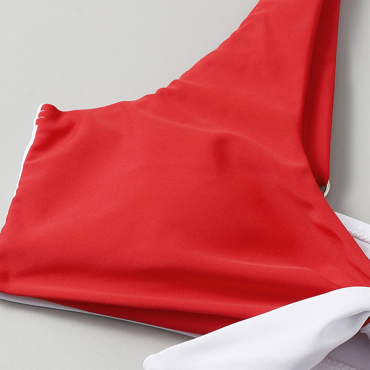 Damen Zweiteiliges Bikiniset mit asymmetrischem Oberteil Echo Archiv
