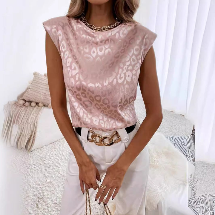 Damen Elegantes Tiermuster Oberteil Echo Archiv