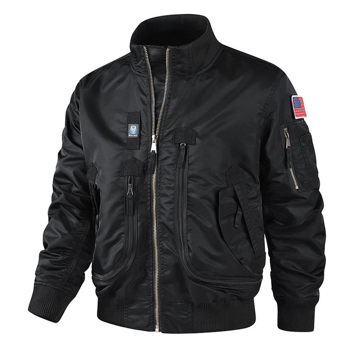 Herren Futuristische Bomberjacke Echo Archiv
