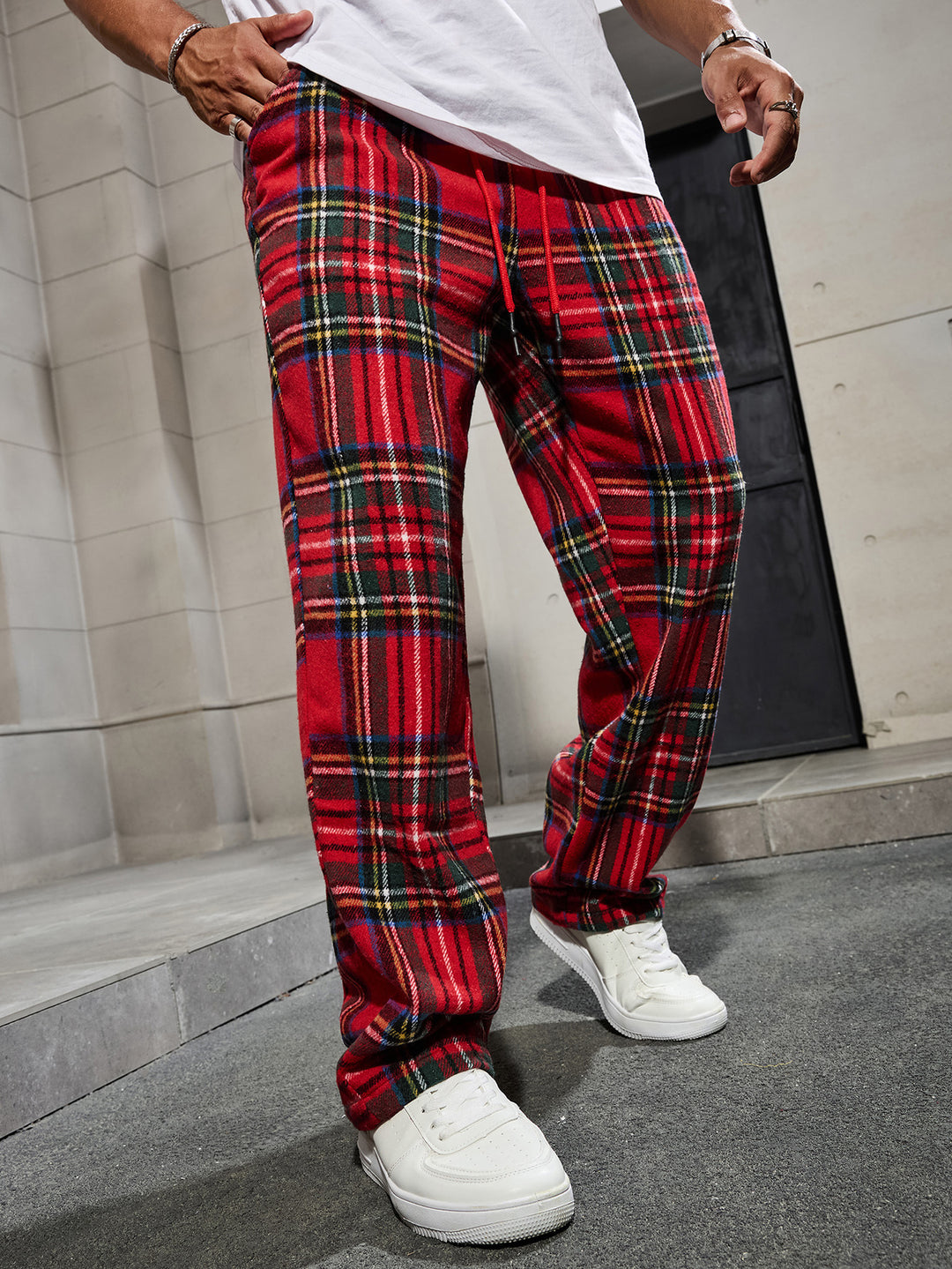 Herren Karierte Freizeithose Echo Archiv