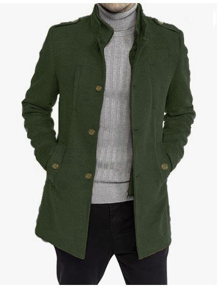 Herren modische Freizeitjacke mit schützendem Kragen und praktischen Seitentaschen Echoarchiv