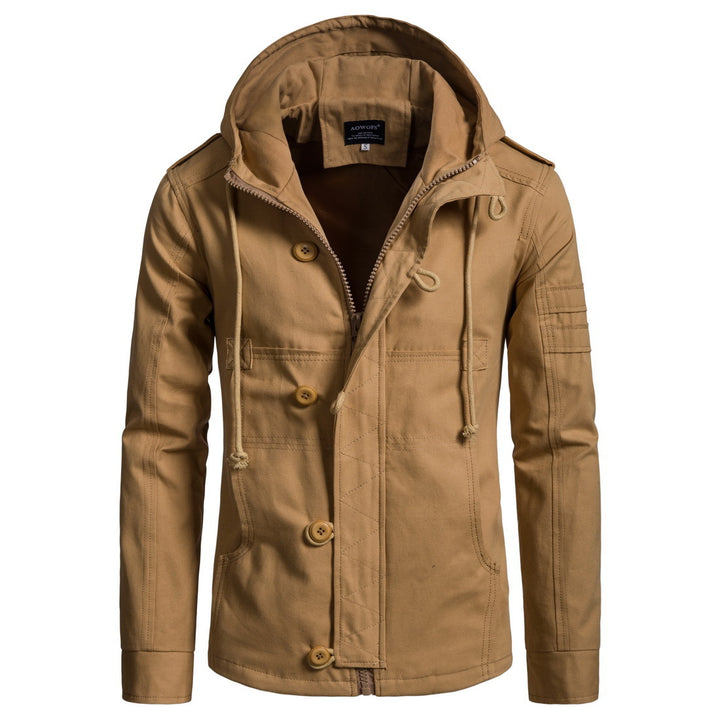 Herren funktionale Outdoor-Jacke mit hohem Kragen und praktischen Taschen Echoarchiv