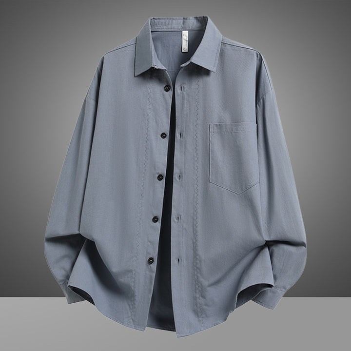 Herren Lässiges Overshirt aus luftiger Baumwolle mit praktischen Taschen Echoarchiv