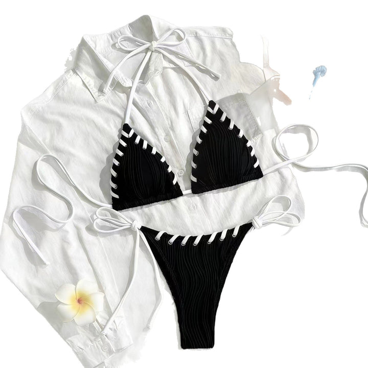 Damen Triangel-Bikini mit Rüschendetails Echo Archiv