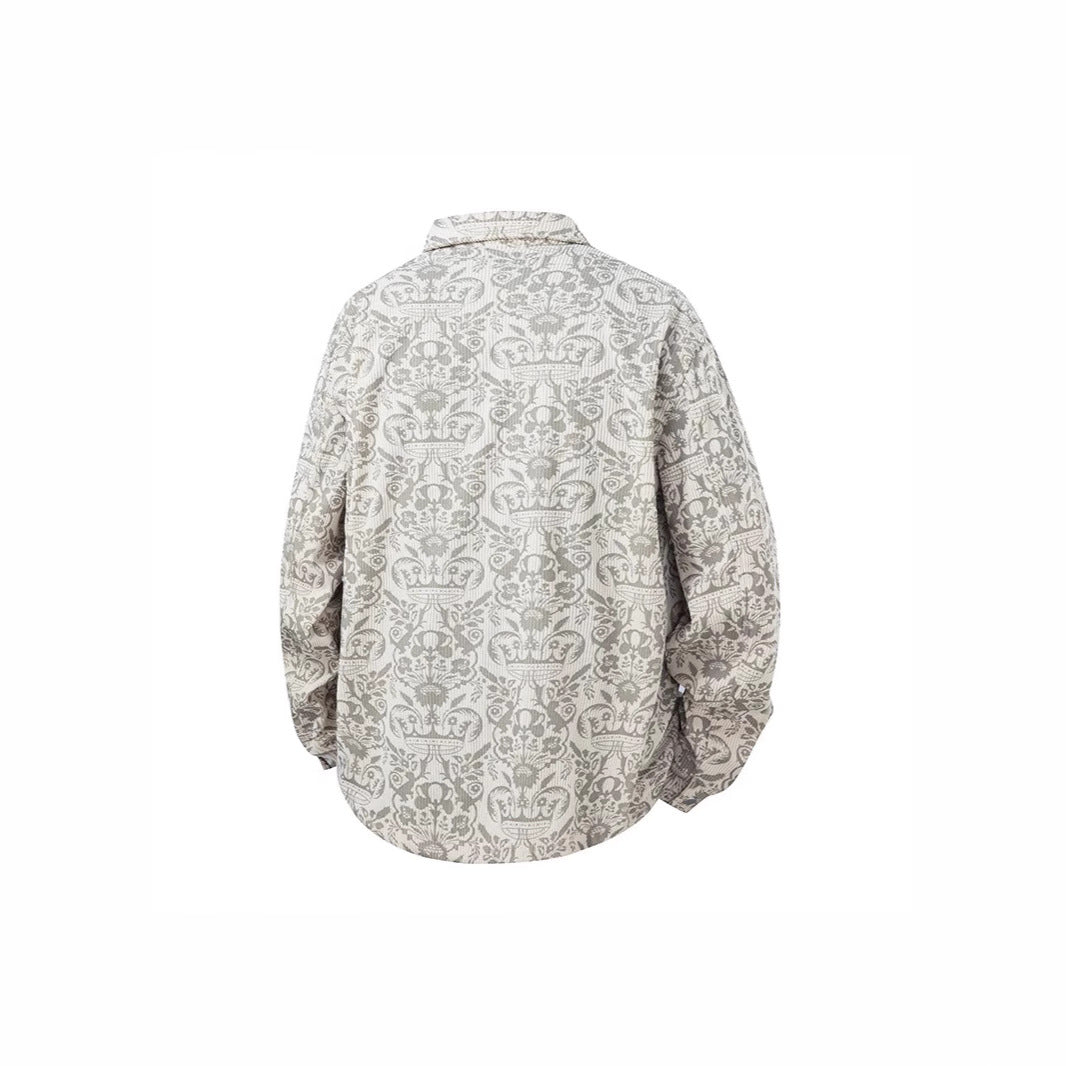 Herren modische Overshirt mit komplexem Muster Echoarchiv