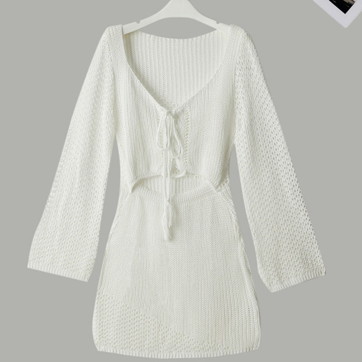 Damen Strickkleid mit Cut-Out und langen Ärmeln Echo Archiv