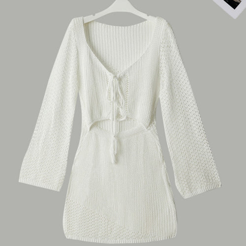 Damen Strickkleid mit Cut-Out und langen Ärmeln Echo Archiv