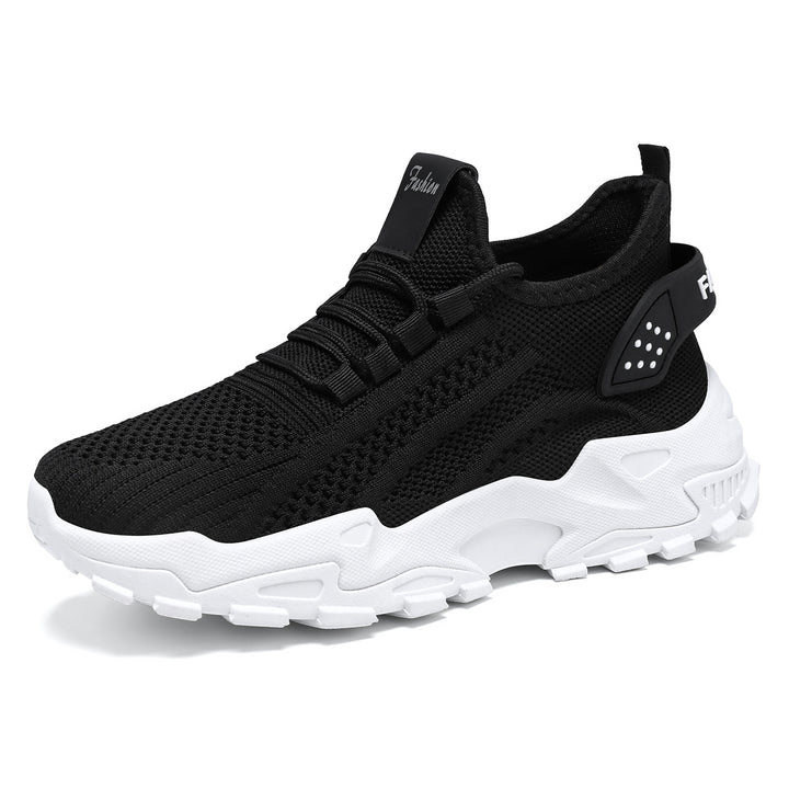 Unisex nan atmungsaktive Strick-Sneaker mit dicker Profilsohle und elastischem Slip-on Echo Archiv