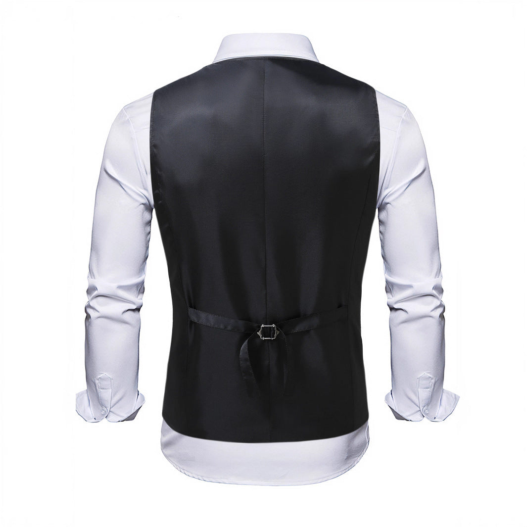 Herren elegante Pailletten-Weste mit floralem Design Echoarchiv