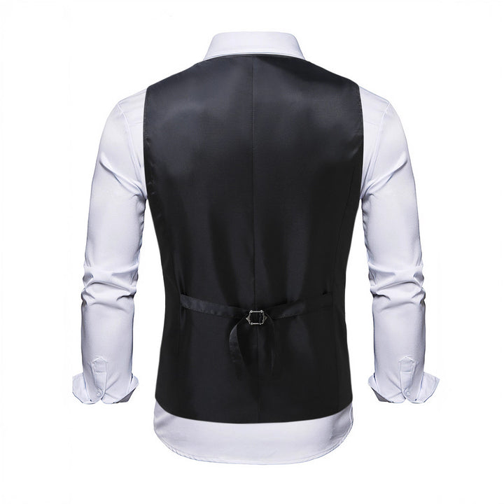 Herren elegante Pailletten-Weste mit floralem Design Echoarchiv
