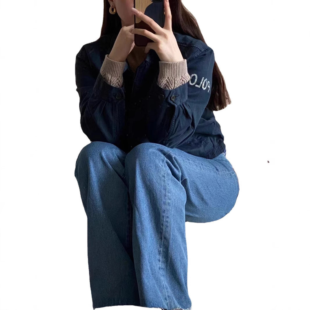 Damen Modische Bomberjacke Echo Archiv