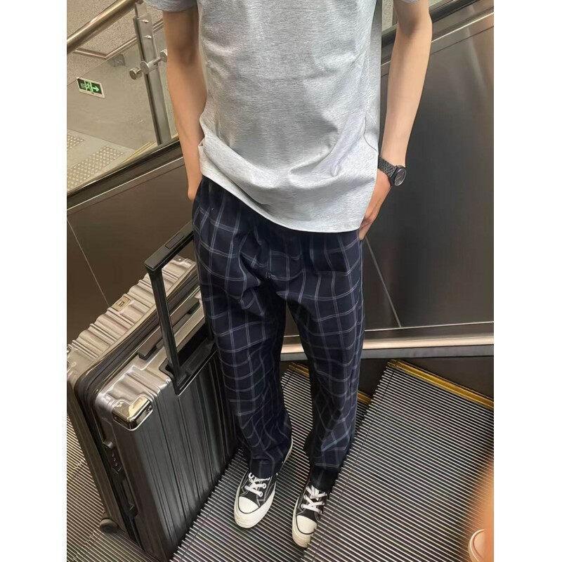Herren Bequeme Freizeithose mit Karomuster Echo Archiv
