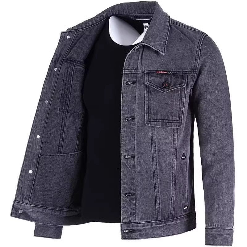 Herren Modische Denimjacke mit modernen Details Echoarchiv