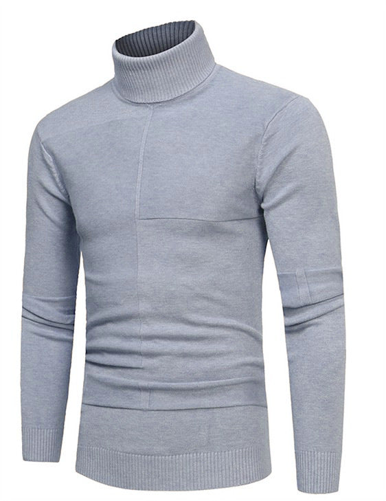 Herren Hochwertiger Rollkragenpullover aus weichem Strick Echoarchiv