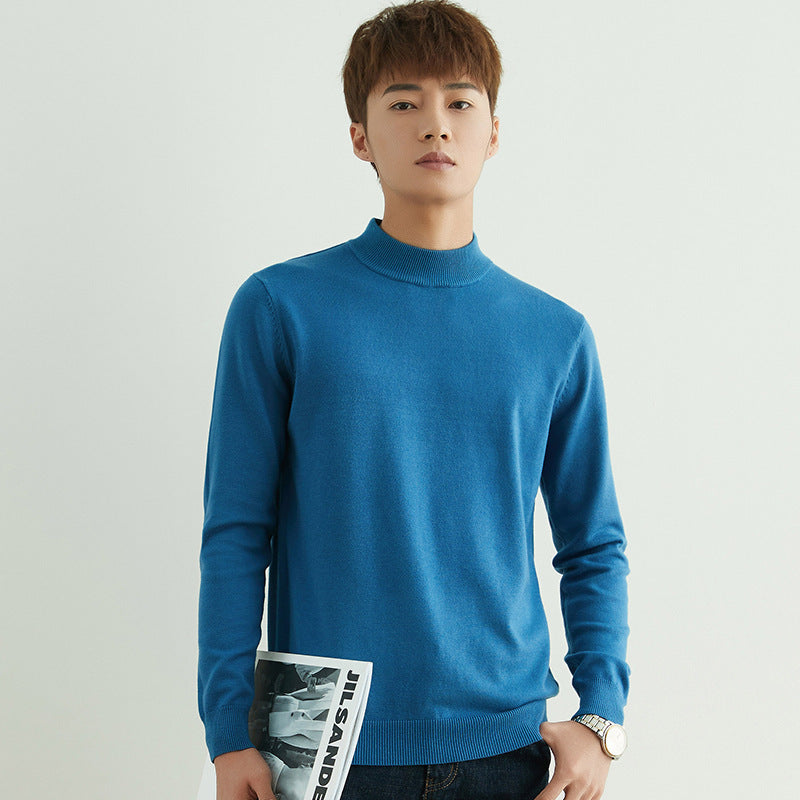 Herren Halbhoher Rollkragenpullover aus Feinstrick mit schmaler Passform Echoarchiv