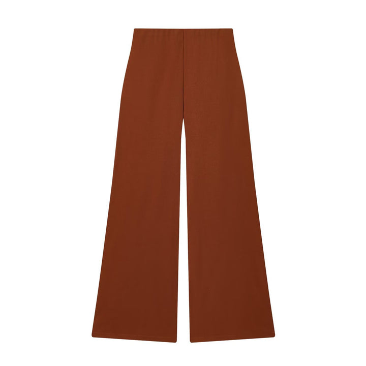 Damen Zweiteiliges Loungewear-Set mit gedrehtem Saumdetail und weiter Highwaist-Hose Echo Archiv
