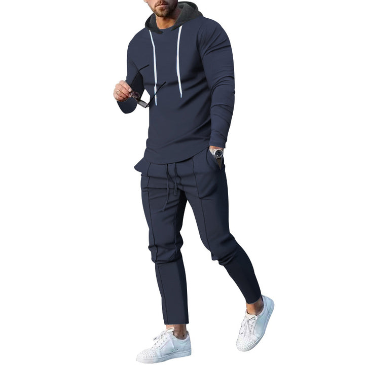 Herren nan zweiteiliges Kapuzen-Lounge-Set mit schmal geschnittenem Kapuzenpullover und tapered Jogginghose Echo Archiv