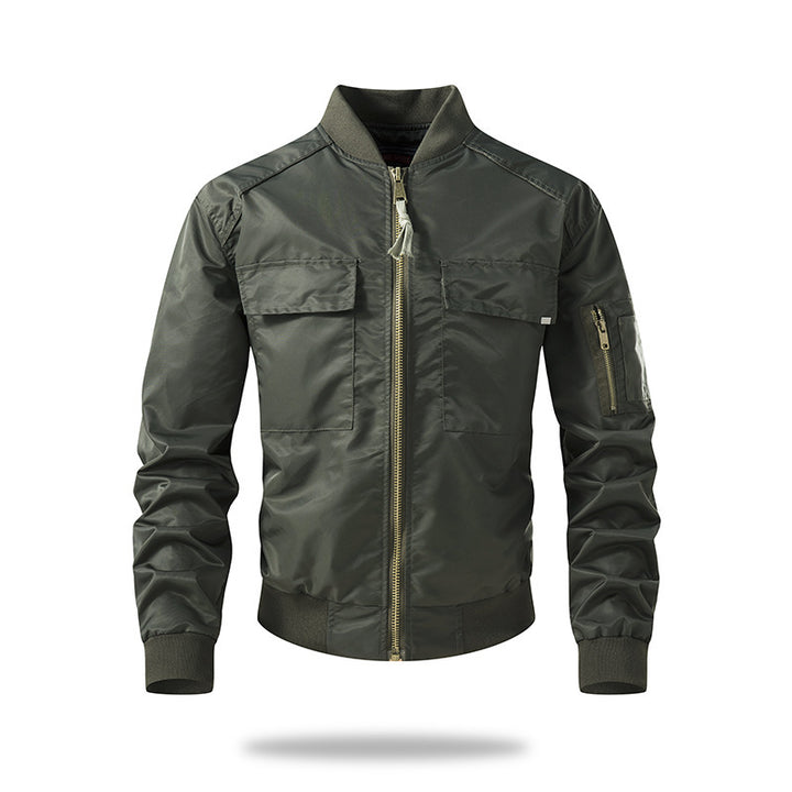 Herren leichte Militärjacke mit praktischen Reißverschlusstaschen Echoarchiv