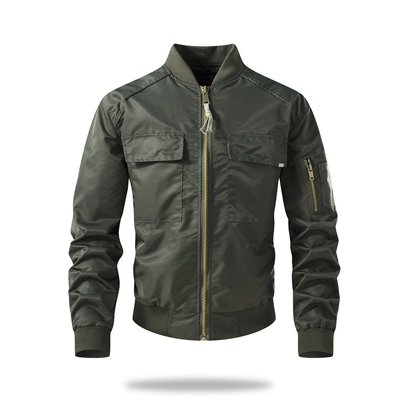 Herren militärische Bomberjacke mit praktischen Taschen und strapazierfähigem Material Echoarchiv