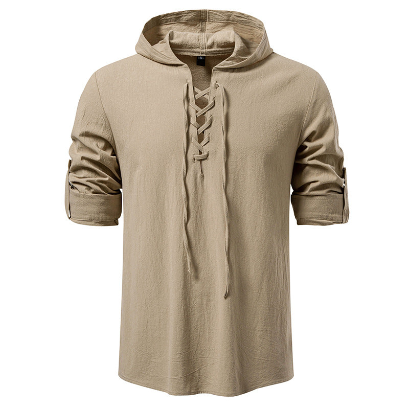 Herren Kapuzentop mit einzigartigem Schnürdesign Echoarchiv