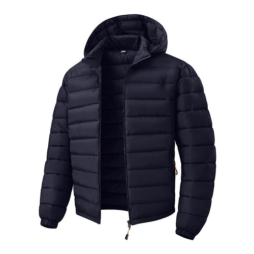 Herren Ultraleichte Steppjacke mit Kapuze und Thermoisolierung Echoarchiv