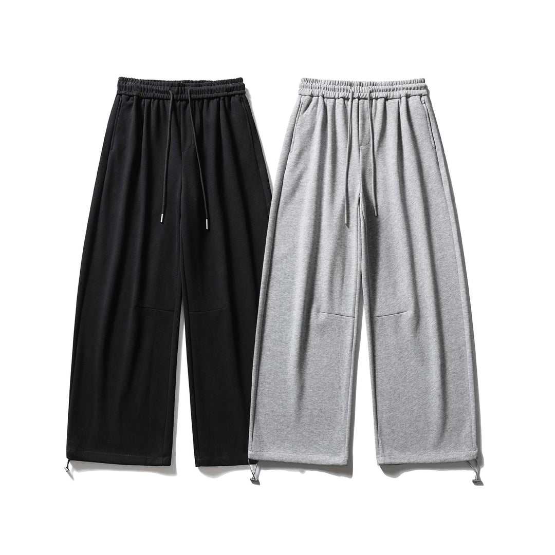 Unisex Weite Sweatpant mit Kordelzug, Kniepatch und verstellbarem Saum Echoarchiv