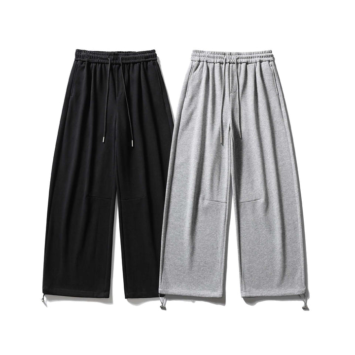Unisex Weite Sweatpant mit Kordelzug, Kniepatch und verstellbarem Saum Echoarchiv