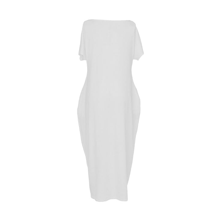 Damen Lockere Maxikleid mit Animal-Print und Seitentaschen Echo Archiv