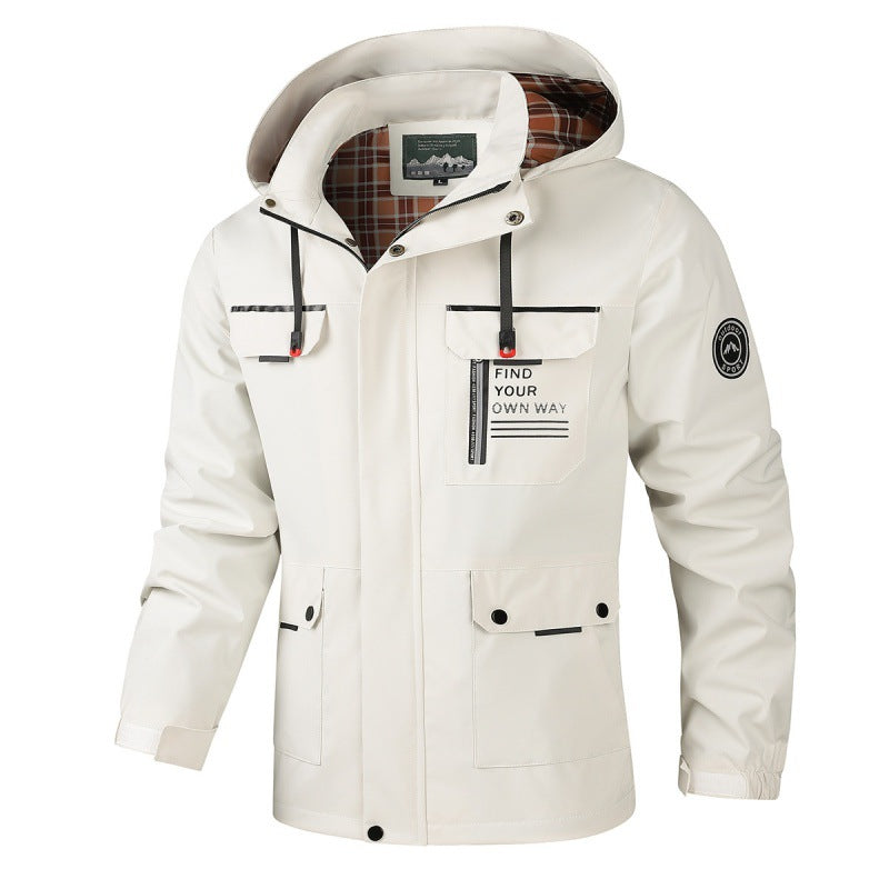 Herren Wetterfeste Allwetterjacke Echo Archiv