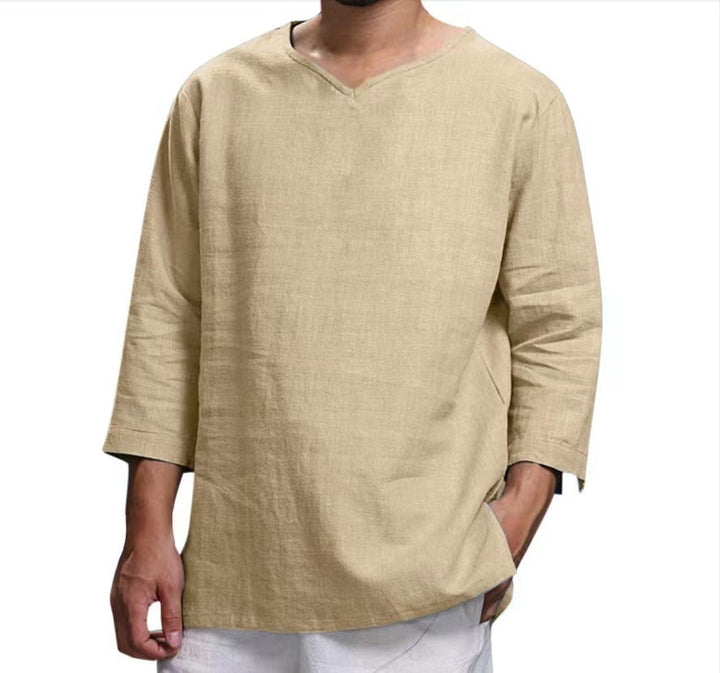 Herren lässiges Langarmshirt aus hochwertiger Baumwolle Echoarchiv