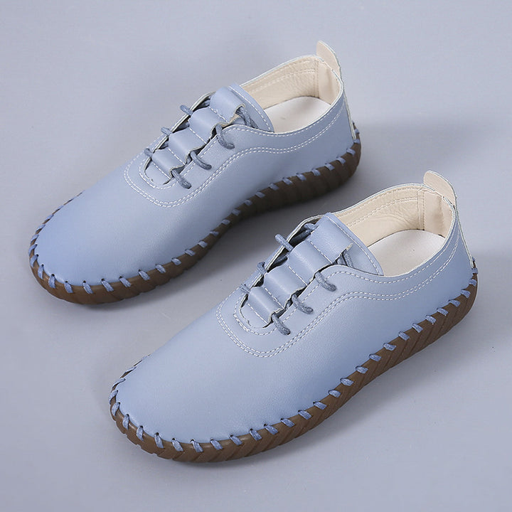 Damen Leichter Schnürschuh mit handgenähter Ziernaht und profilierter Gummisohle Echo Archiv
