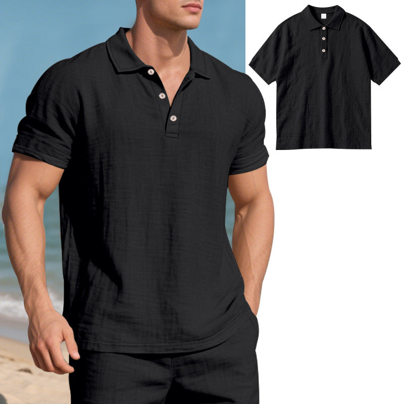 Herren Poloshirt mit atmungsaktiver Struktur und klassischem Kragen Echoarchiv