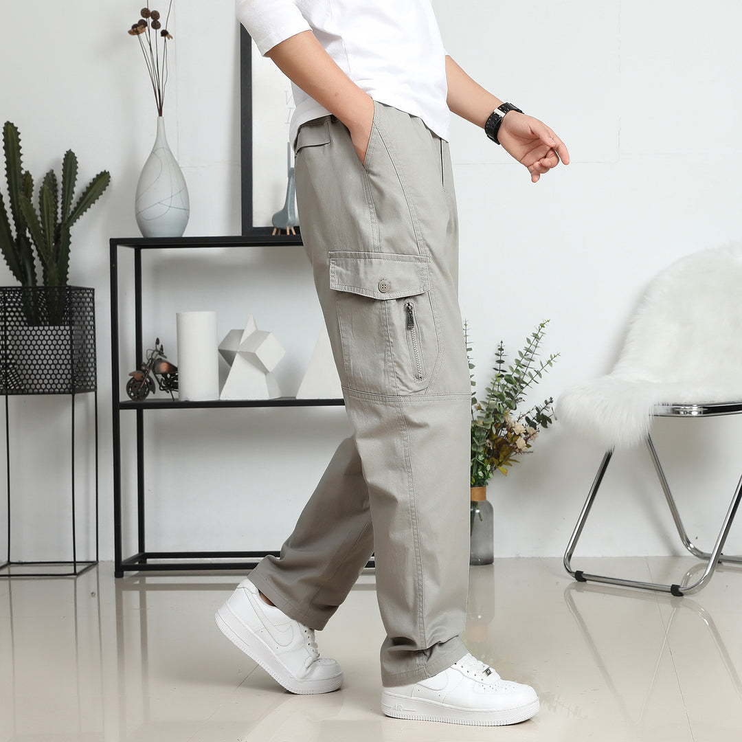 Herren Relaxed-Fit Cargohose im Utility-Design mit Kniepaneelen & Klappentaschen Echo Archiv