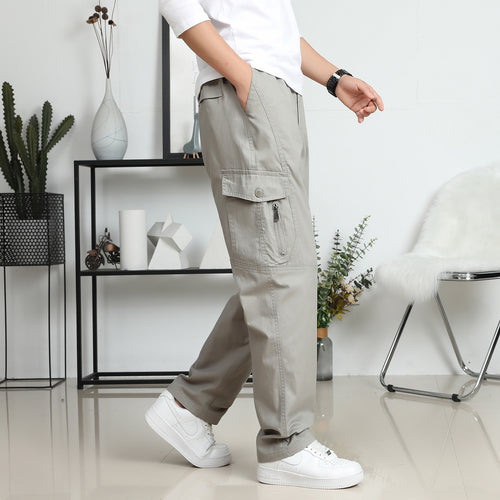 Herren Relaxed-Fit Cargohose im Utility-Design mit Kniepaneelen & Klappentaschen Echo Archiv
